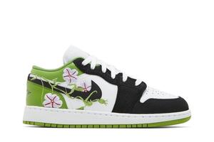 Кроссовки Air Jordan 1 Low SE GS, зеленый