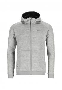 Тренировочная куртка LOGO ZIP HOOD Swedemount, цвет Lt Grey Melange Charcoal Melange