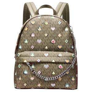 MICHAEL KORS Слейтер рюкзак холщовый средний women's оливковый