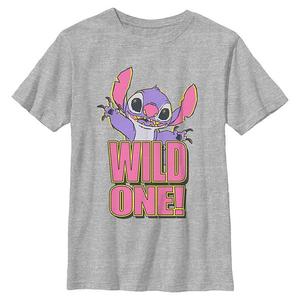 Футболка с принтом Stitch Wild One для мальчиков 8-20 Disney