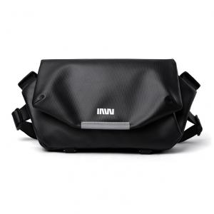 SEPTWOLVES ПВХ клапанная сумка-мессенджер, студенческая плечевая сумка, кроссбоди, Obsidian Gray