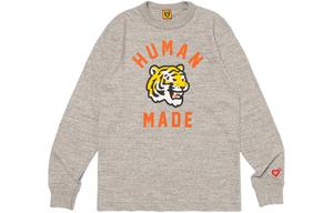 Графическая футболка с длинным рукавом HUMAN MADE, серый