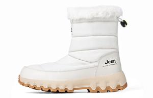 Зимние ботинки Jeep стеганые с мехом, белый