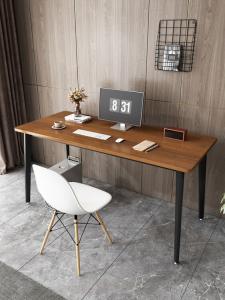 Компьютерный стол Naijia 100x50x74 см, домашний офисный, для учебы и игр, черная рама + golden oak [усиленный]