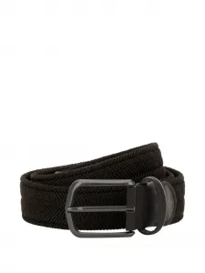 Ремень с узором в елочку Boggi Milano, коричневый