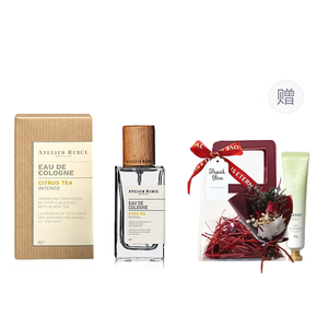 Унисекс парфюмы ATELIER REBUL DEPIUS 1895, citrus tea water+pvc transparent shopping bag+hand cream+preserved flower