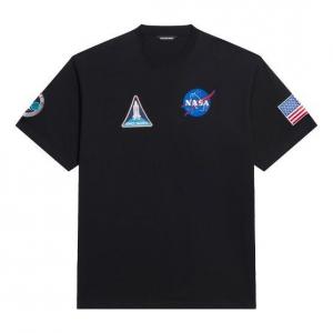 Футболка x nasa crossover space retro short sleeve tee 'black' Balenciaga, черный