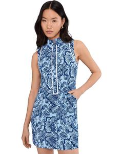 Женское платье Lilly Pulitzer Kathy Dress Upf 50+, Starlight Navy Proud As A Peacock Stripe Golf