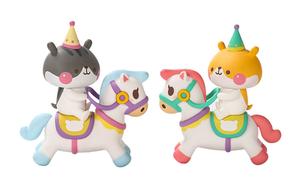 Ханс круглый катающийся, вращающийся деревянный лошадь модные фигурки POP MART