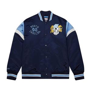 Куртка NCAA HEAVYWEIGHT SATIN JACKET NORTH CAROLINA Mitchell And Ness, цвет Hellblau