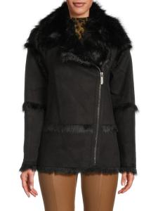 Куртка с отделкой из искусственного меха BELLE FARE, черный
