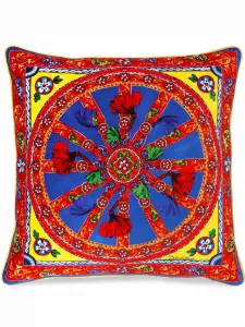 Подушка среднего размера с принтом Carretto DOLCE & GABBANA, красный