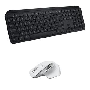 Комплект из беспроводной клавиатуры Logitech MX Keys S и мыши MX Master 3S (черный/бледно-серый)