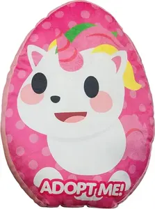 Подушка с наполнителем Единорог и пингвин TC874 (40 см x 30 см x 4 см) (розовый/голубой) Adopt Me