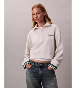 Толстовка relaxed fit Calvin Klein Performance, бежевый