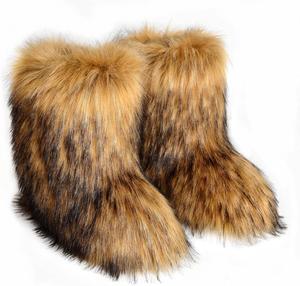 Женские зимние сапоги с искусственным мехом средней высоты MRTAILOR, Brown