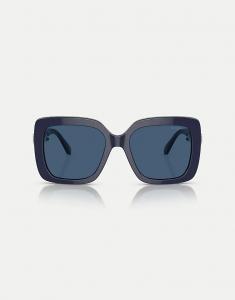 Солнцезащитные очки Swarovski Sk6001 квадратной формы с синими линзами опалово-синего цвета
