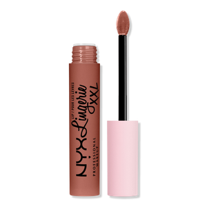 Жидкая матовая помада Lip Lingerie XXL, стойкая NYX Professional Makeup, Candela Babe (warm rose nude)
