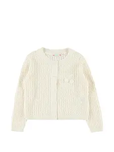 Вязаный кардиган Bonpoint, нейтральный