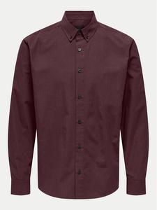 Рубашка стандартного кроя Only & Sons, красный