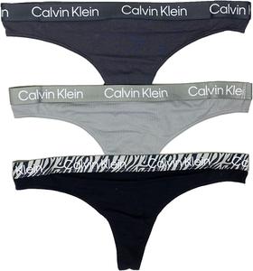 Женские хлопковые стринги Calvin Klein, 3 шт., B(Qp2646-020)/G