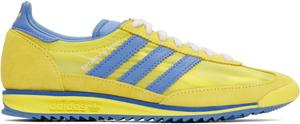 Желто-синие кроссовки Adidas Originals Edition SL72 Sporty & Rich, Light yellow/Real blue