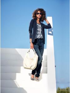 Heine Синий трикотажный пиджак