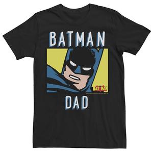 Мужская винтажная футболка с плакатом «Бэтмен и папа» Licensed Character, черный