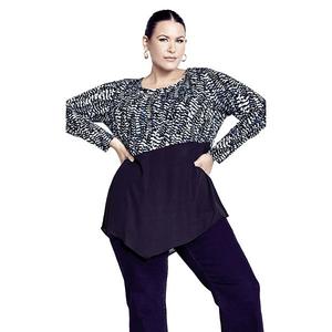 Женский топ Carla plus size Avenue, Abstract Blue