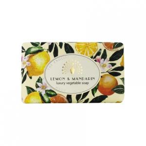 Винтажный обернутый брусок мыла с лимоном, мандарином и маслом ши The English Soap Company