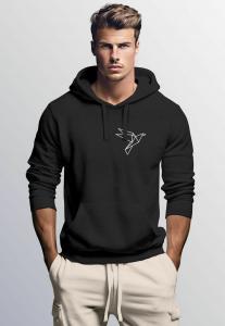 Толстовка AUFDRUCK VOGEL ORIGAMI POLYGON BRUSTPRINT LOGO FASHION STREETSTYLE Neverless, цвет schwarz