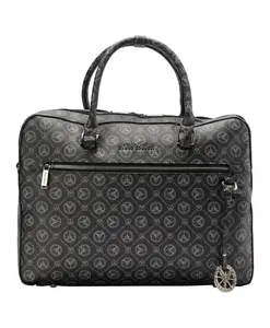 Деловая сумка с принтом логотипа Costadedoi Carlo Colucci, черный