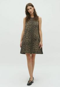 Платье Global Funk Denim dress, Leopard Mist/Beige