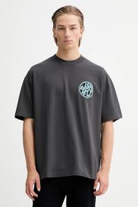 Футболка DISTORTION из хлопка Allsaints, серый