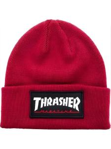 Шапка THRASHER LOGO PATCH BEANIE, красный