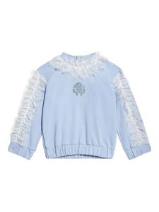 Толстовка с логотипом RC Monogram Roberto Cavalli Junior, синий