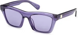 Солнцезащитные очки Max &Co MO0145 81Y, блестящий фиолетовый, размер 52/18/140, женские Max&Co., 81y Shiny Violet