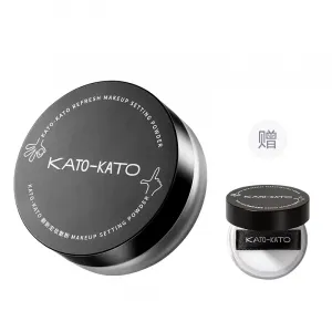 Пудра для фиксации макияжа KATO Refresh рассыпчатая матирующая без эффекта маски контроль жирного блеска KATO-KATO