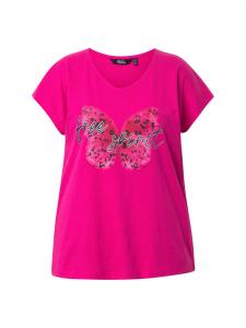 Футболка Ulla Popken, цвет magentapink