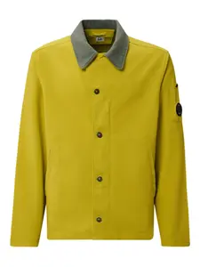 Двухцветная рубашка-овершот с отделкой в области линз C.P. Company, желтый