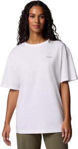 Женская футболка Columbia Rolling Bend Graphic Oversize, White/Csc Stacked Gem
