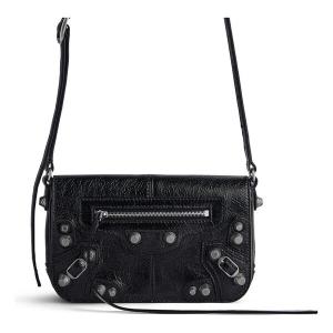 Сумка le cagole mini flap bag 'black' Balenciaga, черный