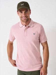 Хлопковая поло Crew Clothing, Nude Pink
