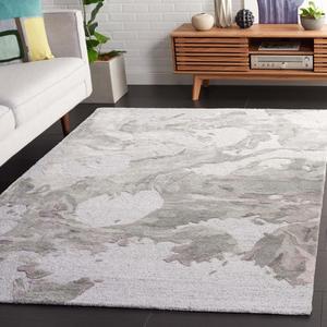 Ковер SAFAVIEH, 183 x 275 см, Fifth Avenue Collection, Grey, ручной работы в стиле Mid-Century Modern Abstract из новозеландской шерсти, идеально подходит для помещений с высокой проходимостью: гостиная, спальня, столовая (FTV505F-6)