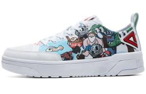 Кроссовки PEAK Guochuang Series Skateboarding Shoes Men Low-top Blue/Red, белый