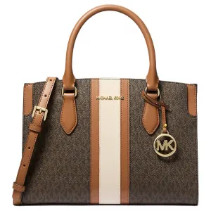 MICHAEL KORS Сумка через плечо средняя женская из искусственной кожи с полиэстером, цвет bronze & oak wood