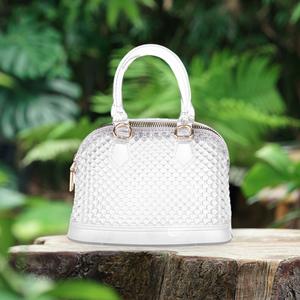 Сумка-тоут или кроссбод из цельной желейной резины FASHNZFAB, Clear