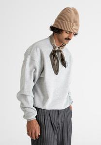 Толстовка PROHIBITED CREW NECK, Grey Melange/Mottled Grey