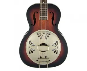 Гитара Gretsch G9240 Alligator с круглой шейкой, резонаторный конус Biscuit, двухцветный солнечный взрыв