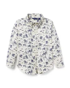 Рубашка унисекс в стиле вестерн с рисунком туаль де жуи Janie And Jack, белый